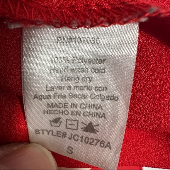 Paper Crane size small chiffon scalloped layered crop top, sleeveless, summer - Picture 7 of 7